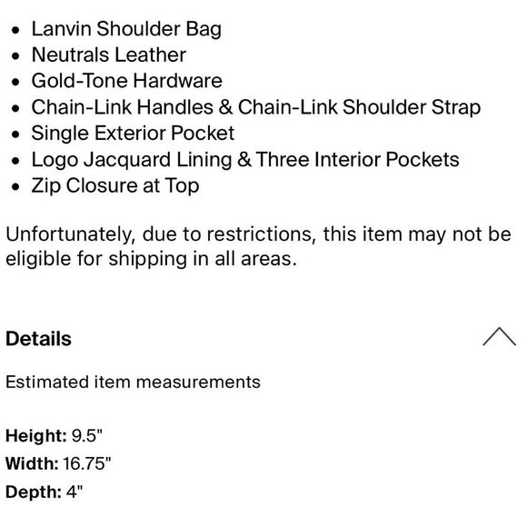 Lanvin Cream Leather Should Bag Large - Picture 6 of 10